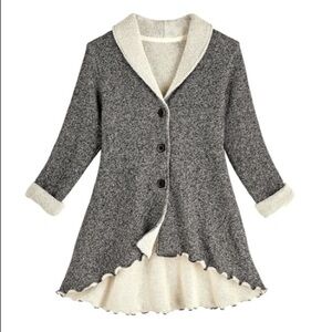 Goddess Gear Shawl Collar Emma Terry Cloth Jacket charcoal women’s large